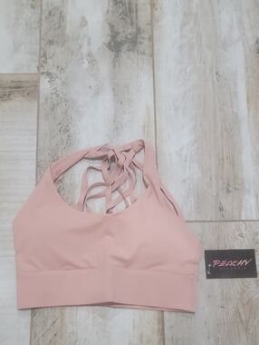 NWT Peachy Athletic S Ultima Bra Honey Pink